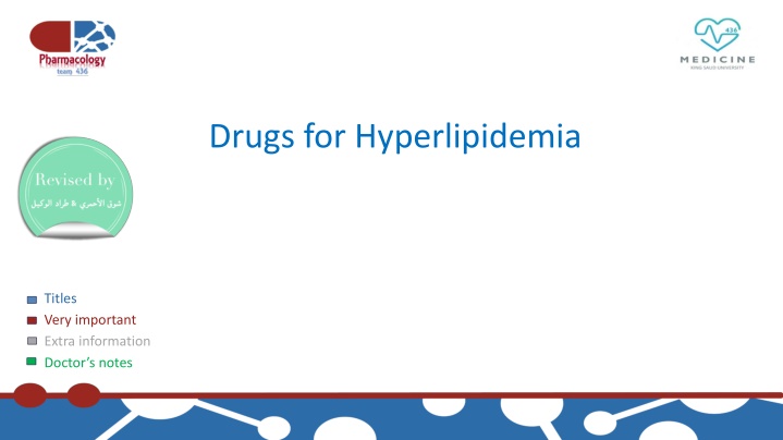 Drugs for Hyperlipidemia
