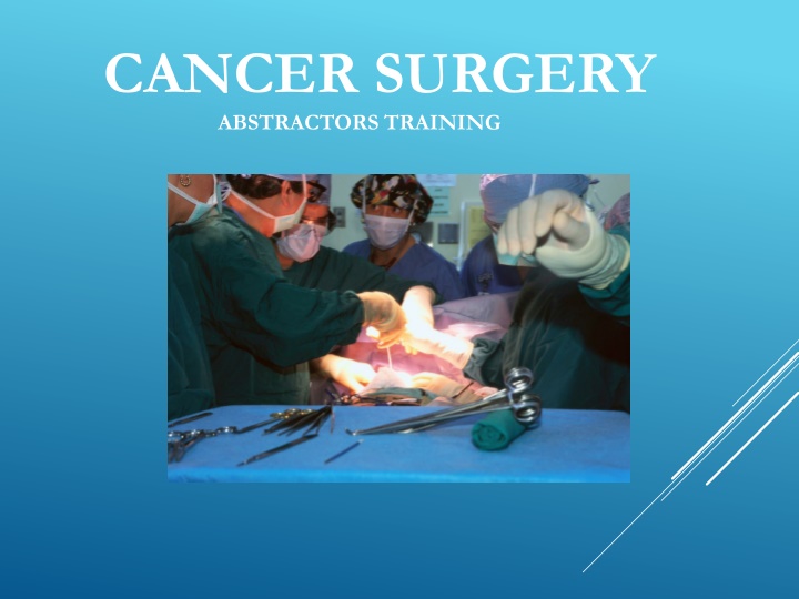 CANCER SURGERY