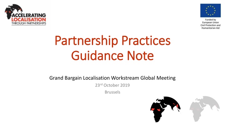 Accelerating Localisation through Partnerships: Key Activities & Guidance Note
