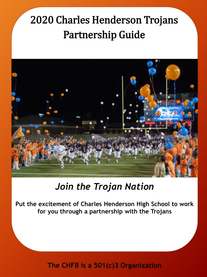 Corporate Partnership Opportunities at Charles Henderson Trojans