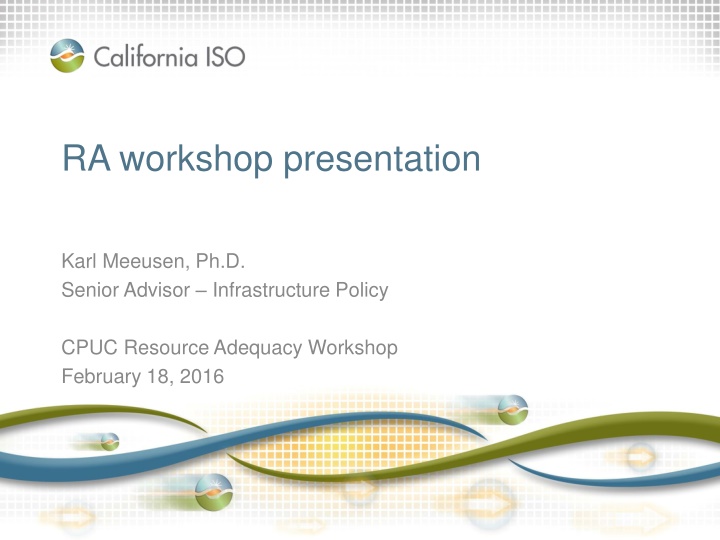 RA workshop presentation