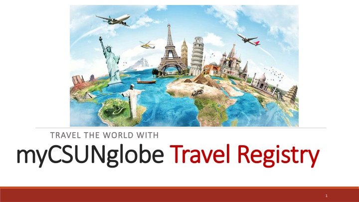 myCSUNglobe Travel Registry
