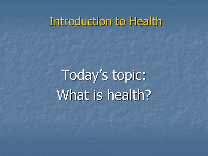 What is Health - Understanding the Health Triangle and Holistic Health