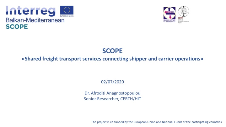 Shared Freight Transport Services: Connecting Shipper and Carrier Operations