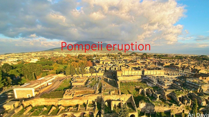Pompeii eruption