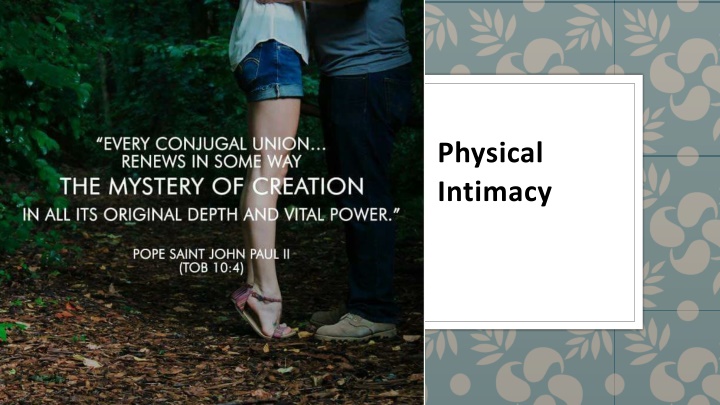 Enhancing Physical Intimacy in Marriage