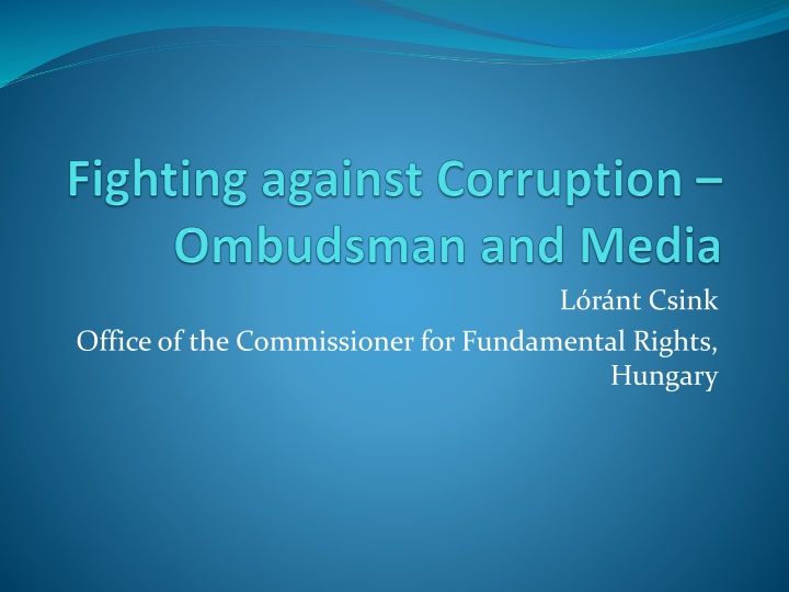 Role of Ombudsman in Hungary