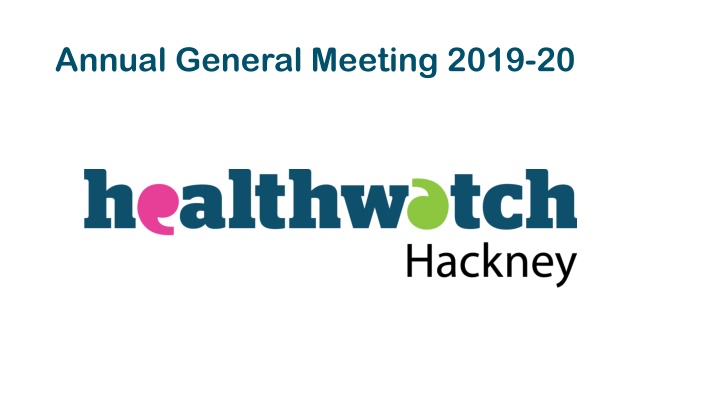 Annual General Meeting 2019-20 Overview