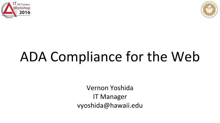 ADA Compliance for the Web