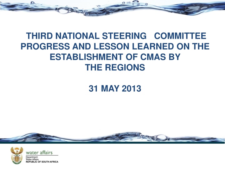 Progress and Lessons on CMAs Establishment by Regions