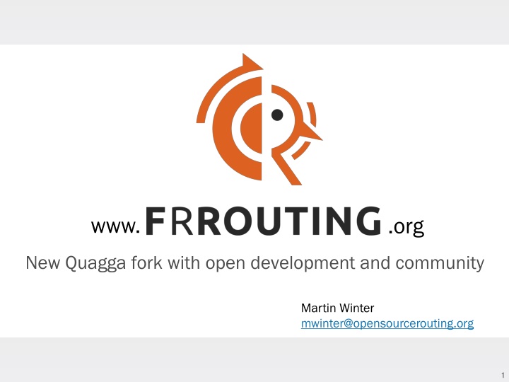 New Quagga fork with open development and community