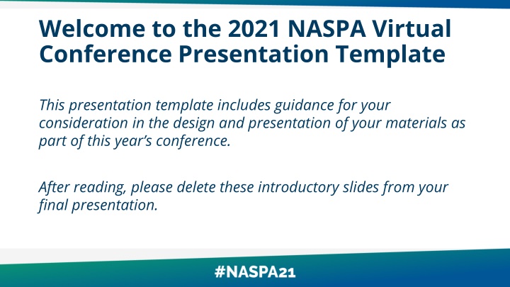 NASPA Virtual Conference Guidelines