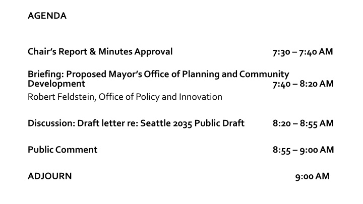 Seattle Comprehensive Plan: Equity and Growth Strategies