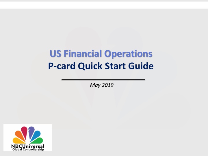 US Financial Operations P-Card Quick Start Guide