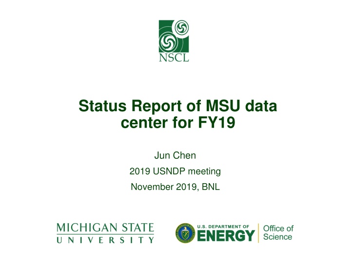 MSU Data Center Status Report FY19