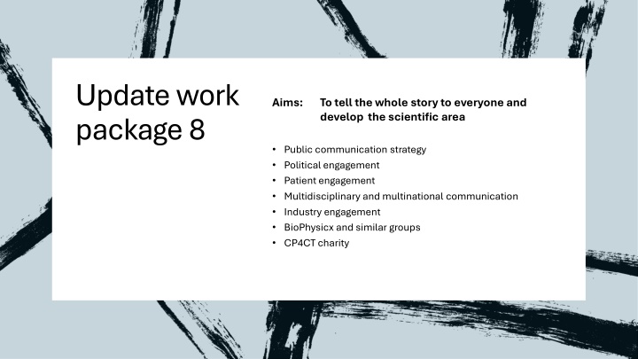 Update work  package 8