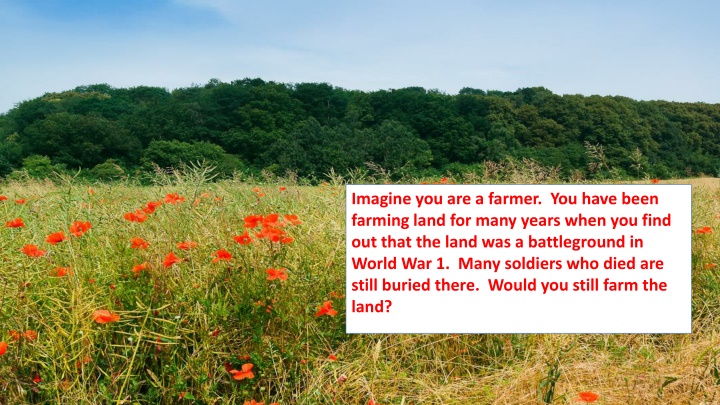 Farming Amidst WWI Legacy