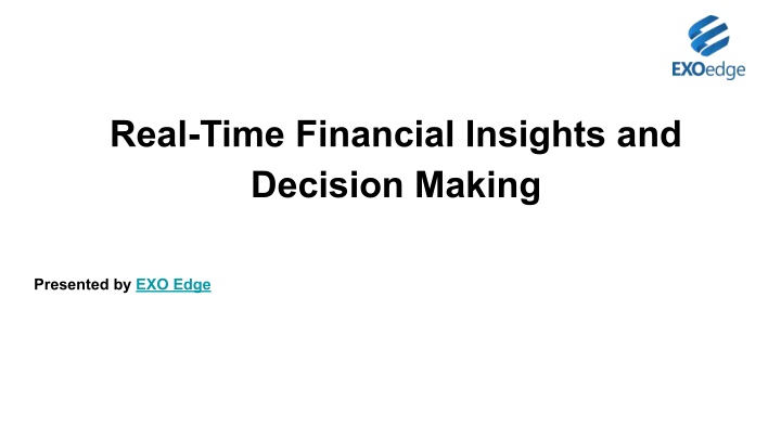 real time financial insights and decision making n.w