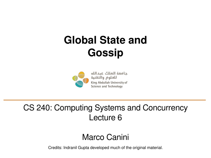 Global State and Gossip
