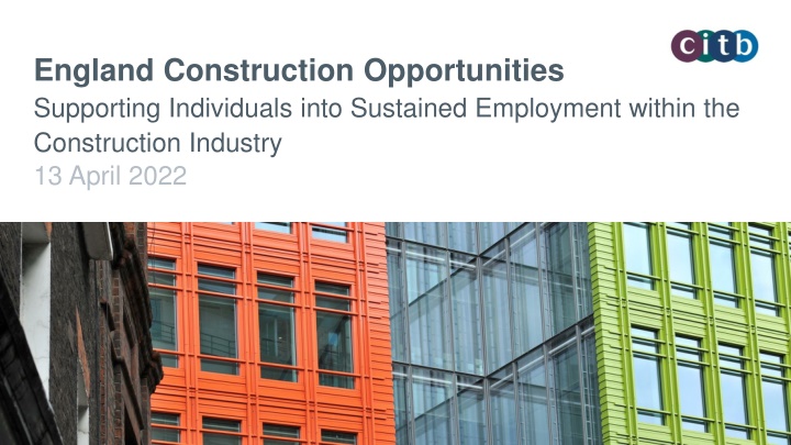England Construction Opportunities