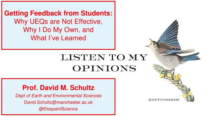 Getting Feedback from Students: