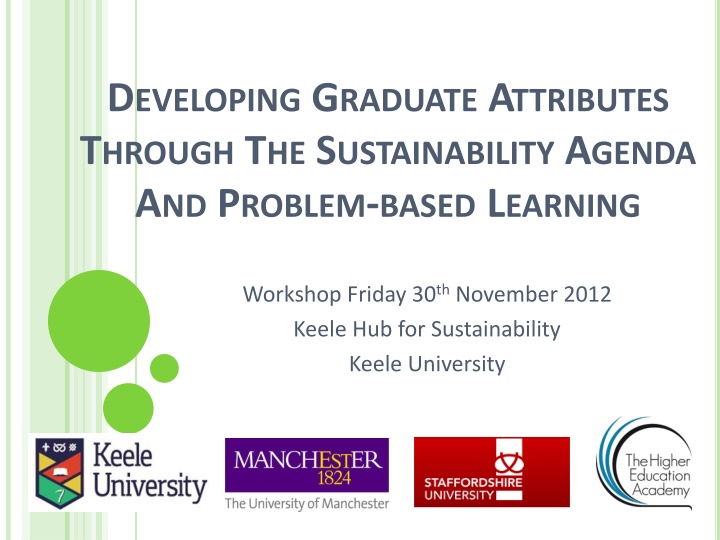 Developing Graduate Attributes Through Sustainability