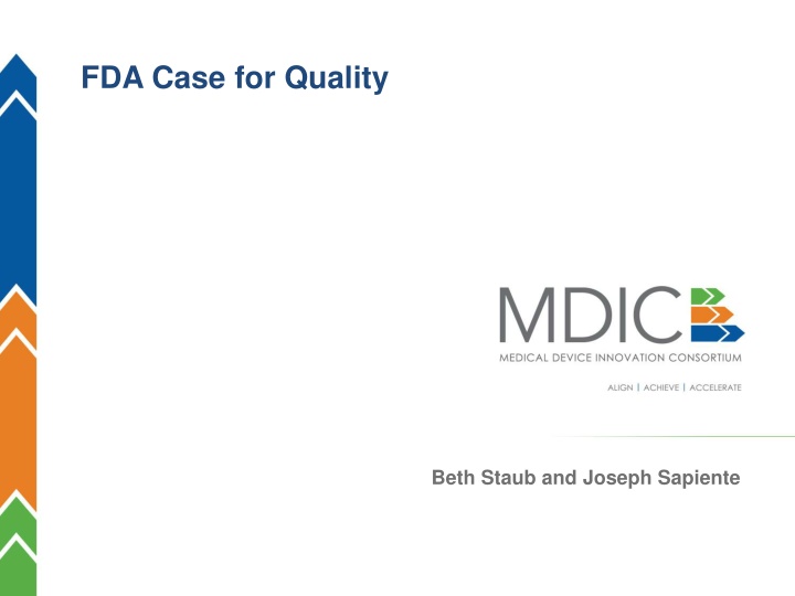 FDA Case for Quality