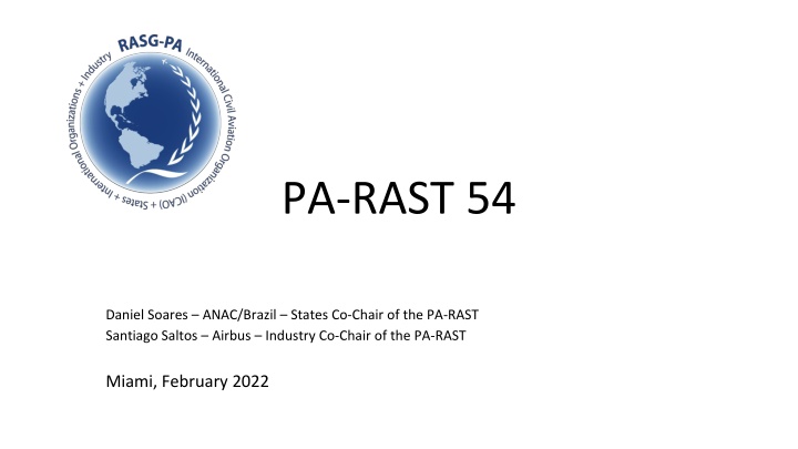 PA-RAST 54 Meeting Summary and Action Plan