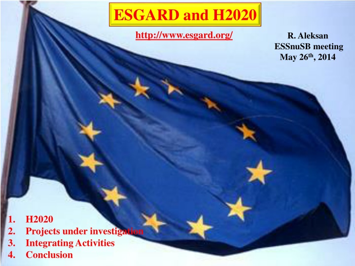 ESGARD and H2020 Projects Investigation