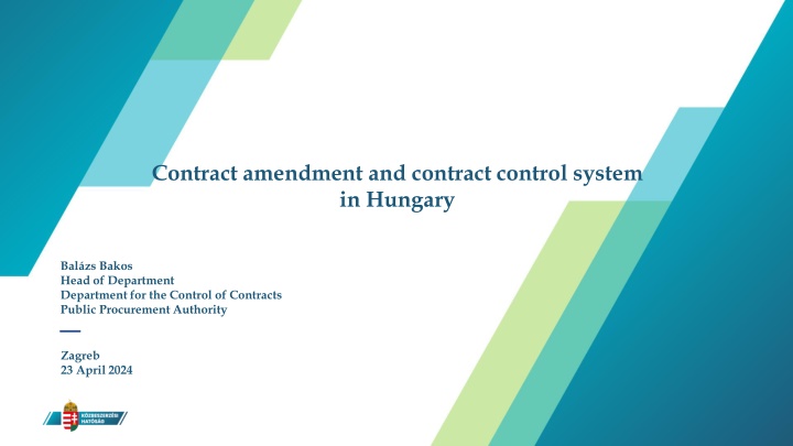 Contract amendment and contract control system  in Hungary