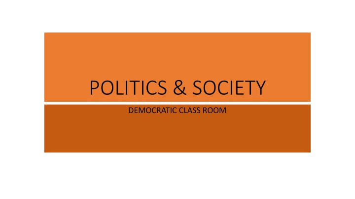 POLITICS & SOCIETY