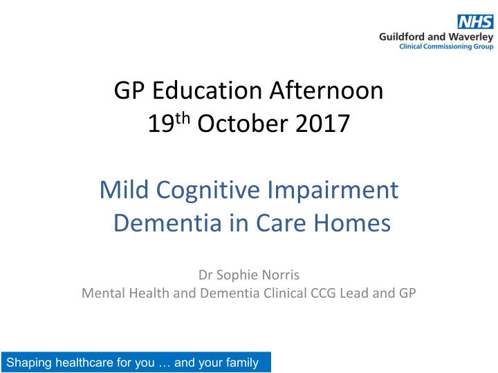 GP Education Afternoon
