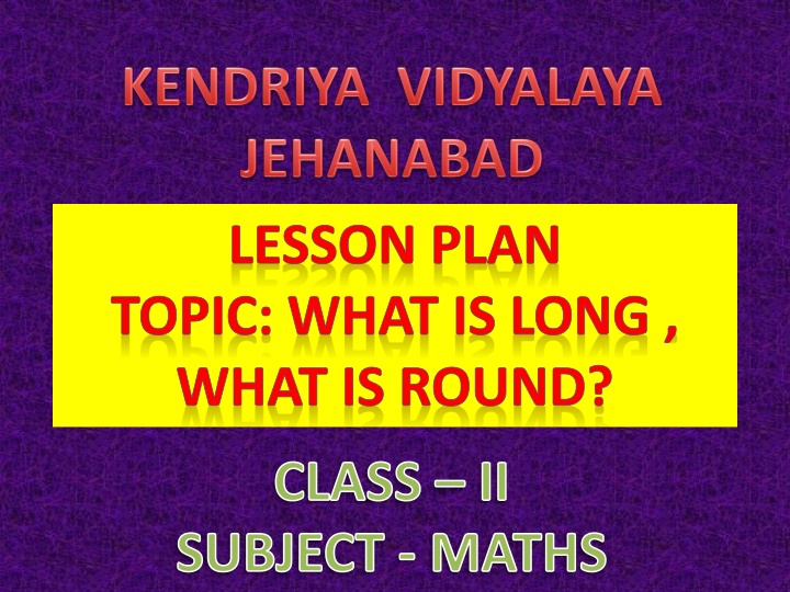 SUBJECT - MATHS