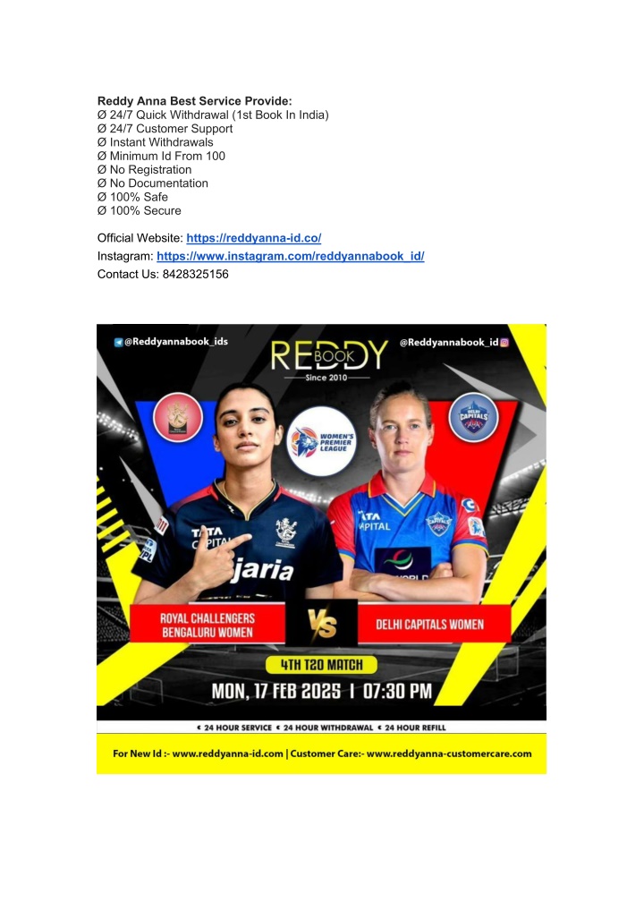 reddy anna best service provide 24 7 quick n.w