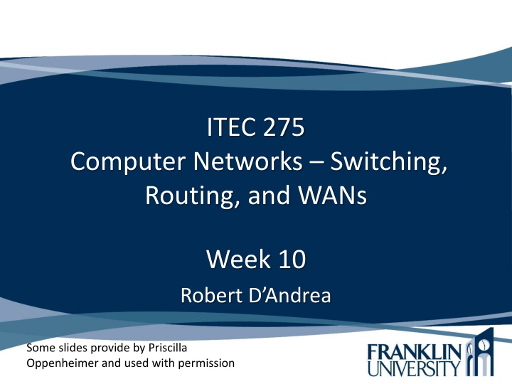 Computer Networks and WAN Technologies Overview