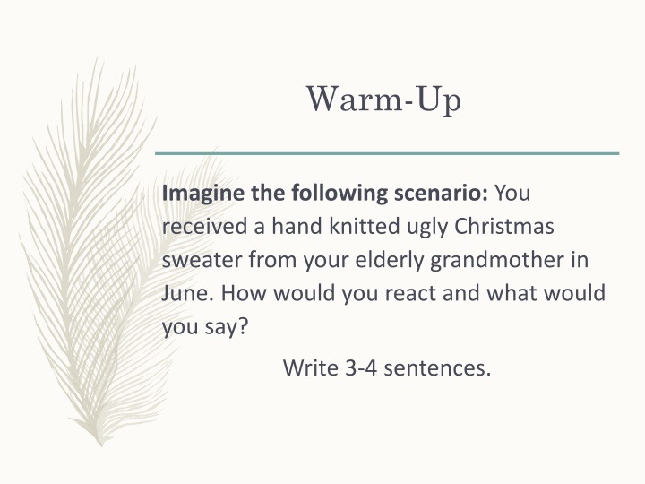 Warm-Up
