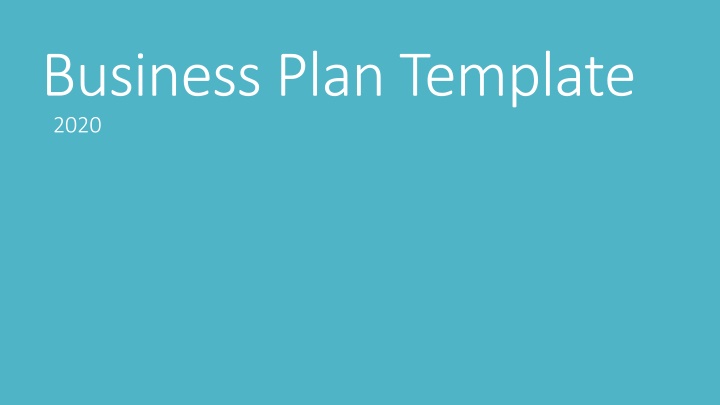 Business Plan Template