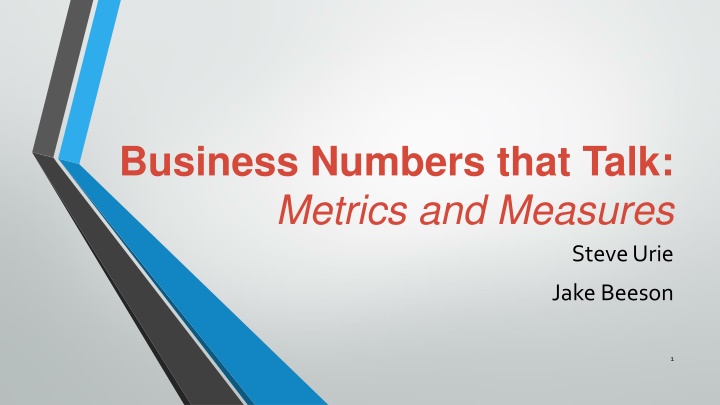 Business Numbers that Talk: