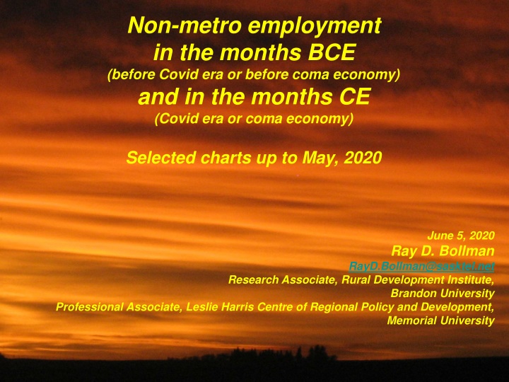 Non-Metro Employment Trends Before and During COVID-19