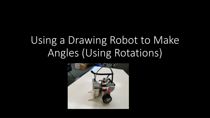 Using a Drawing Robot to Make Angles