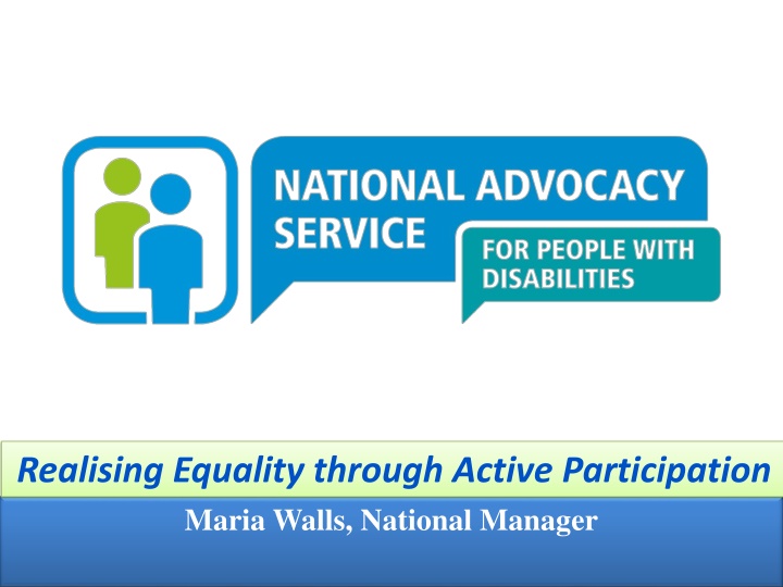 Realising Equality through Active Participation