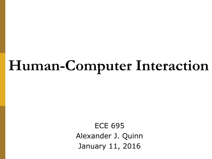 Human-Computer Interaction