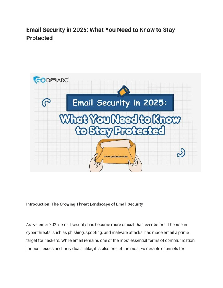 email security in 2025 what you need to know n.w