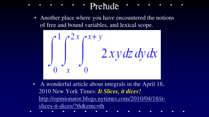 Introduction to Environment ADT and Lexical Scoping