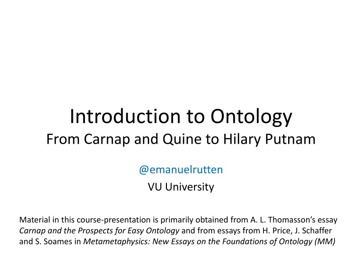 Introduction to Ontology