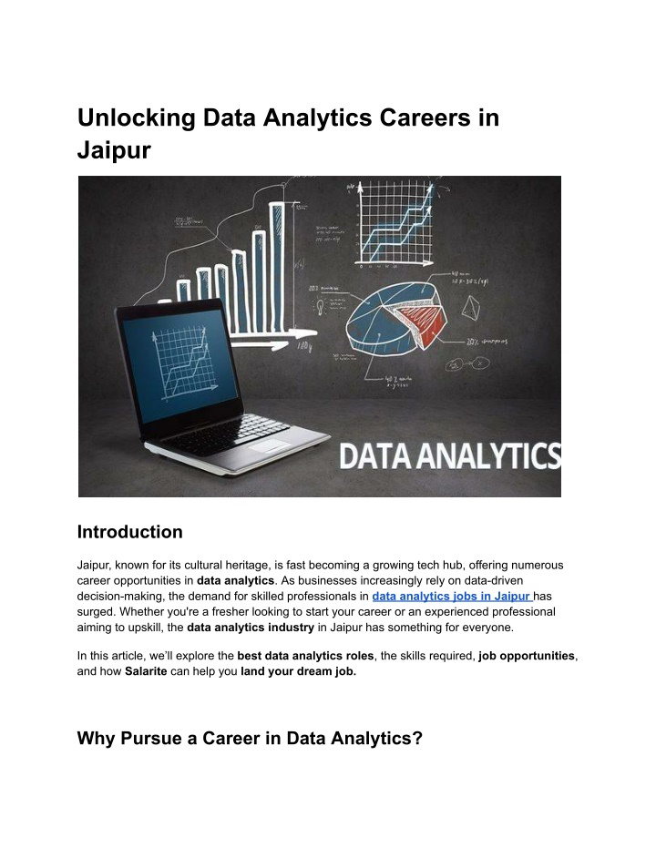 unlocking data analytics careers in jaipur n.w