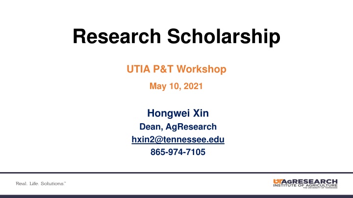 Research Scholarship