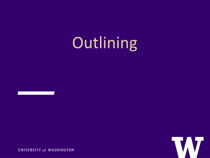 Outlining