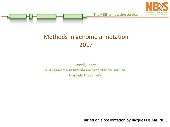 Methods in Genome Annotation Service 2017: Approaches and Tools