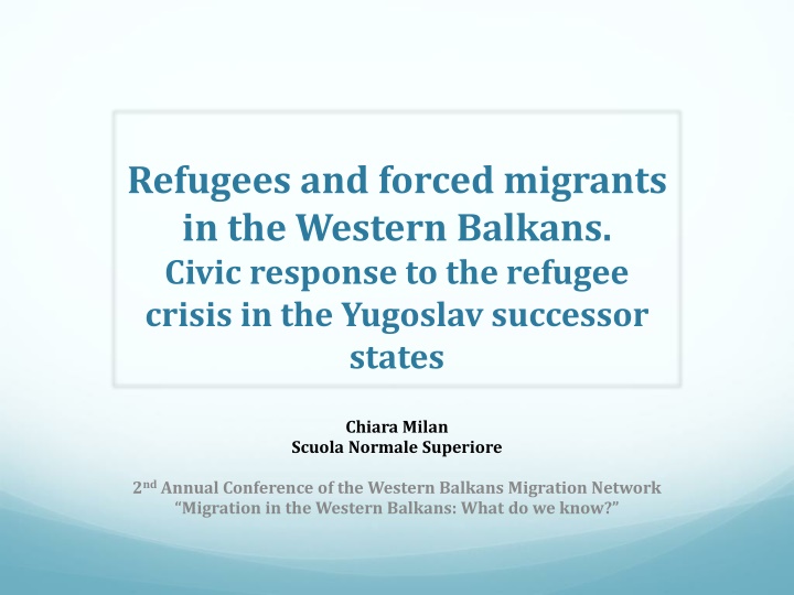 Refugees and forced migrants